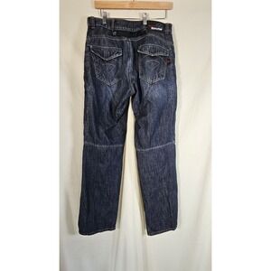 RED ROUTE ~ Motorcycle Pants ~ Blue Motorcycle Jeans Knee Pads ~  Mens Size 34